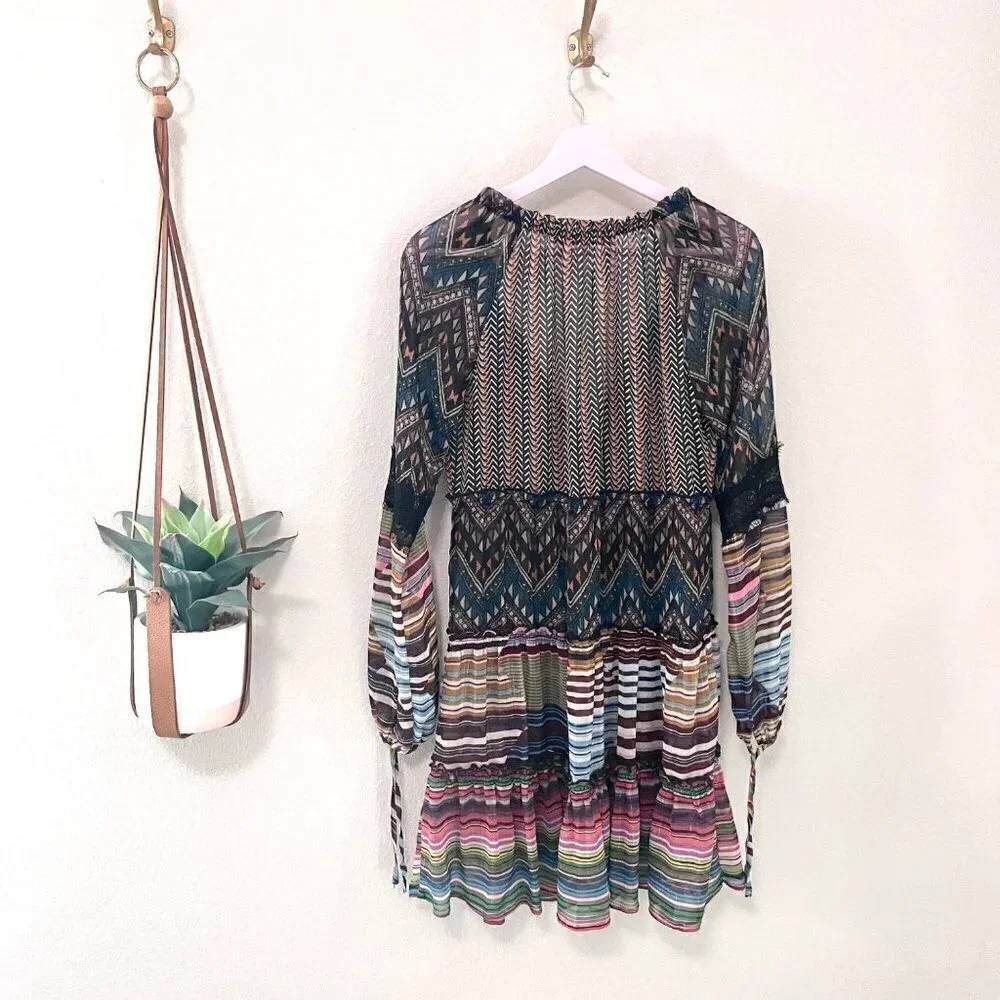 Desigual Women's Lena Woven Long Sleeve Dress Size 36 XS - Picture 4 of 6